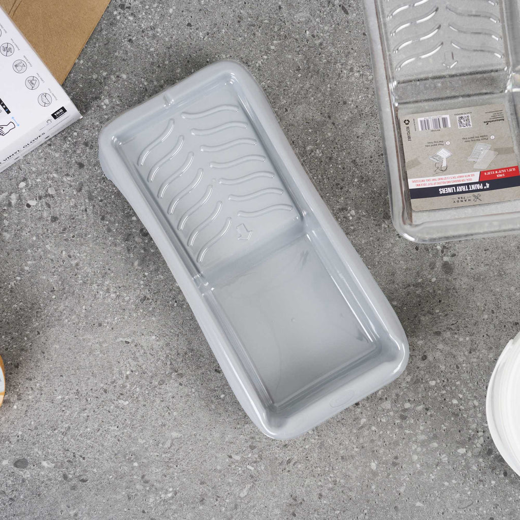 Handy Tek Clear Plastic Paint Tray Liner - Fits 1.5 qt Paint Tray - 13 3/4" x 6 3/4" x 2 1/4" - 5 count box