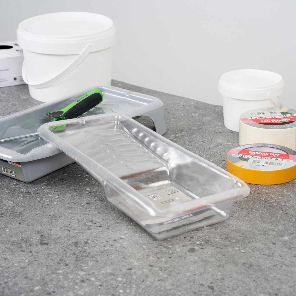 Handy Tek Clear Plastic Paint Tray Liner - Fits 1.5 qt Paint Tray - 13 3/4" x 6 3/4" x 2 1/4" - 5 count box