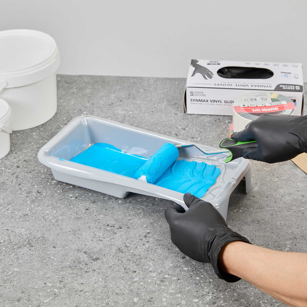Handy Tek Clear Plastic Paint Tray Liner - Fits 1.5 qt Paint Tray - 13 3/4" x 6 3/4" x 2 1/4" - 60 count box