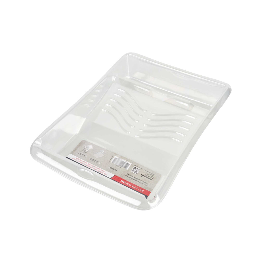 Handy Tek Clear Plastic Paint Tray Liner - Fits 1.5 gal Paint Tray - 17 3/4" x 13" x 3" - 5 count box
