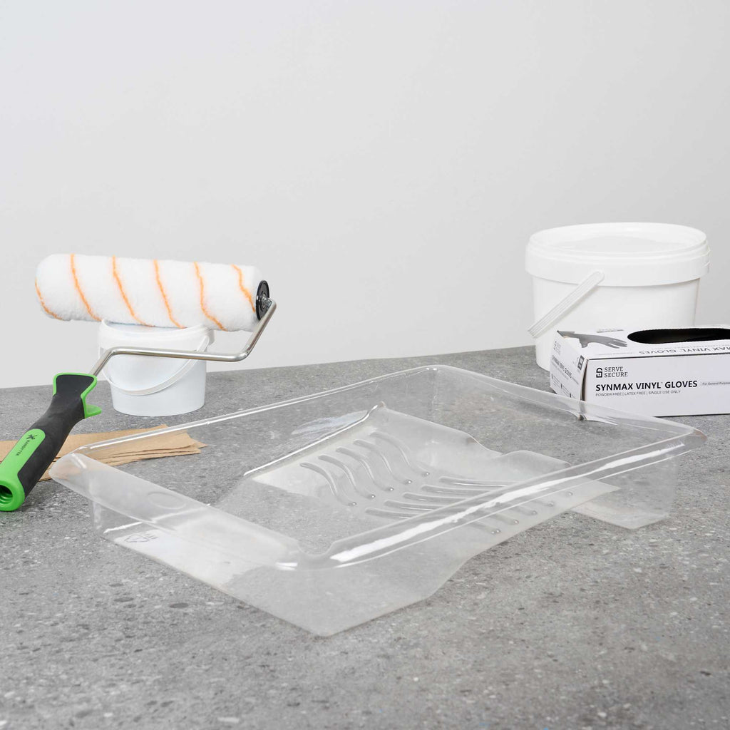 Handy Tek Clear Plastic Paint Tray Liner - Fits 1.5 gal Paint Tray - 17 3/4" x 13" x 3" - 5 count box