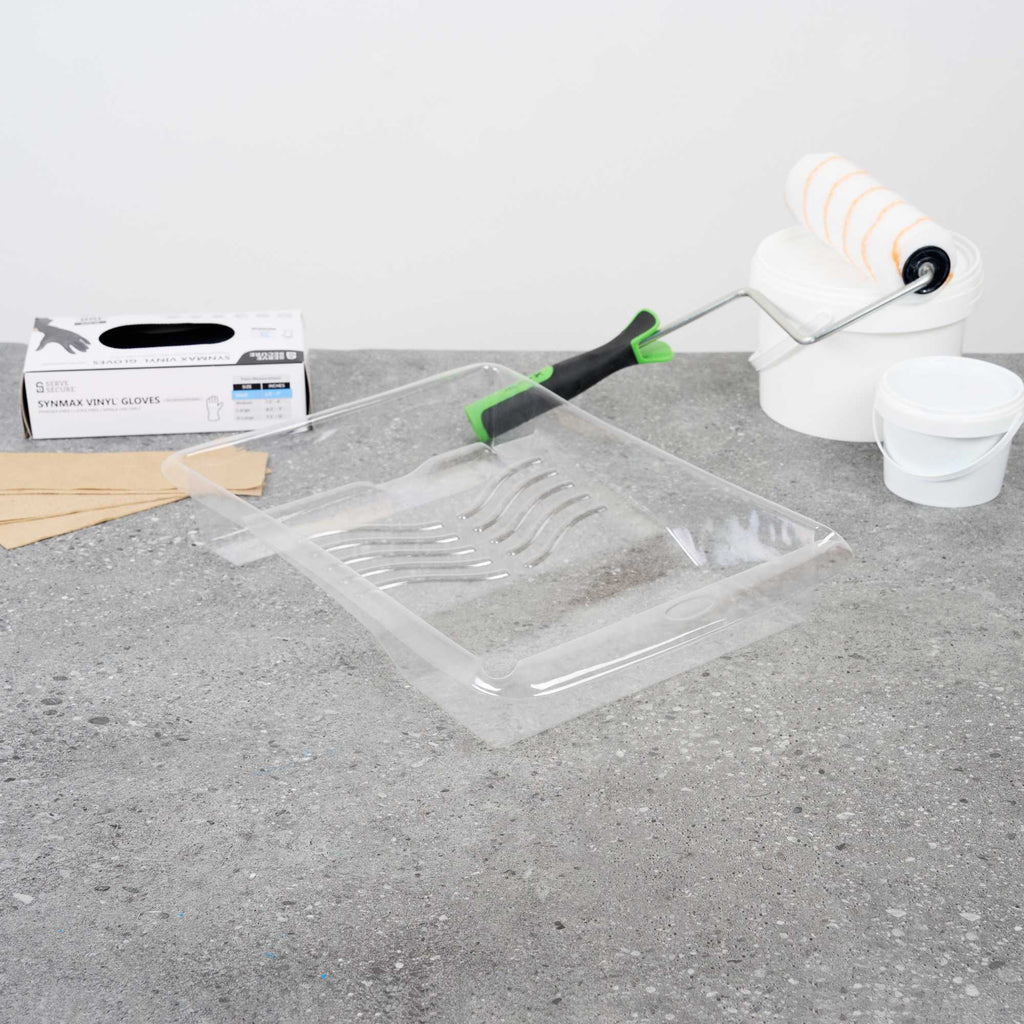 Handy Tek Clear Plastic Paint Tray Liner - Fits 1.5 gal Paint Tray - 17 3/4" x 13" x 3" - 60 count box