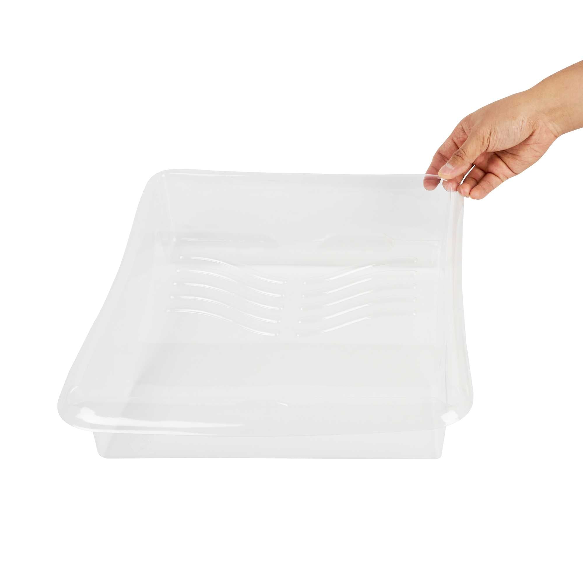 Handy Tek Clear Plastic Paint Tray Liner - Fits 1.5 gal Paint Tray - 17 3/4" x 13" x 3" - 60 count box
