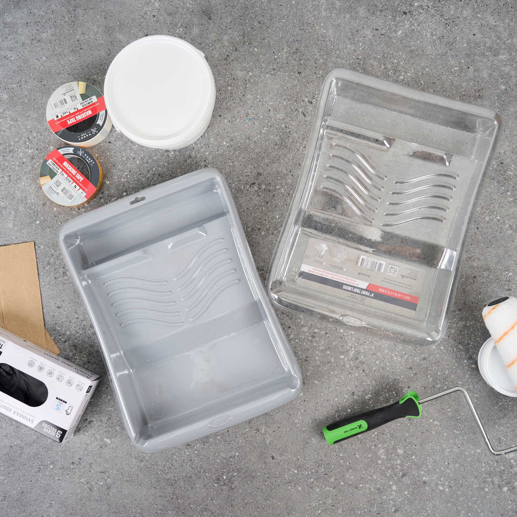 Handy Tek Clear Plastic Paint Tray Liner - Fits 1.5 gal Paint Tray - 17 3/4" x 13" x 3" - 60 count box