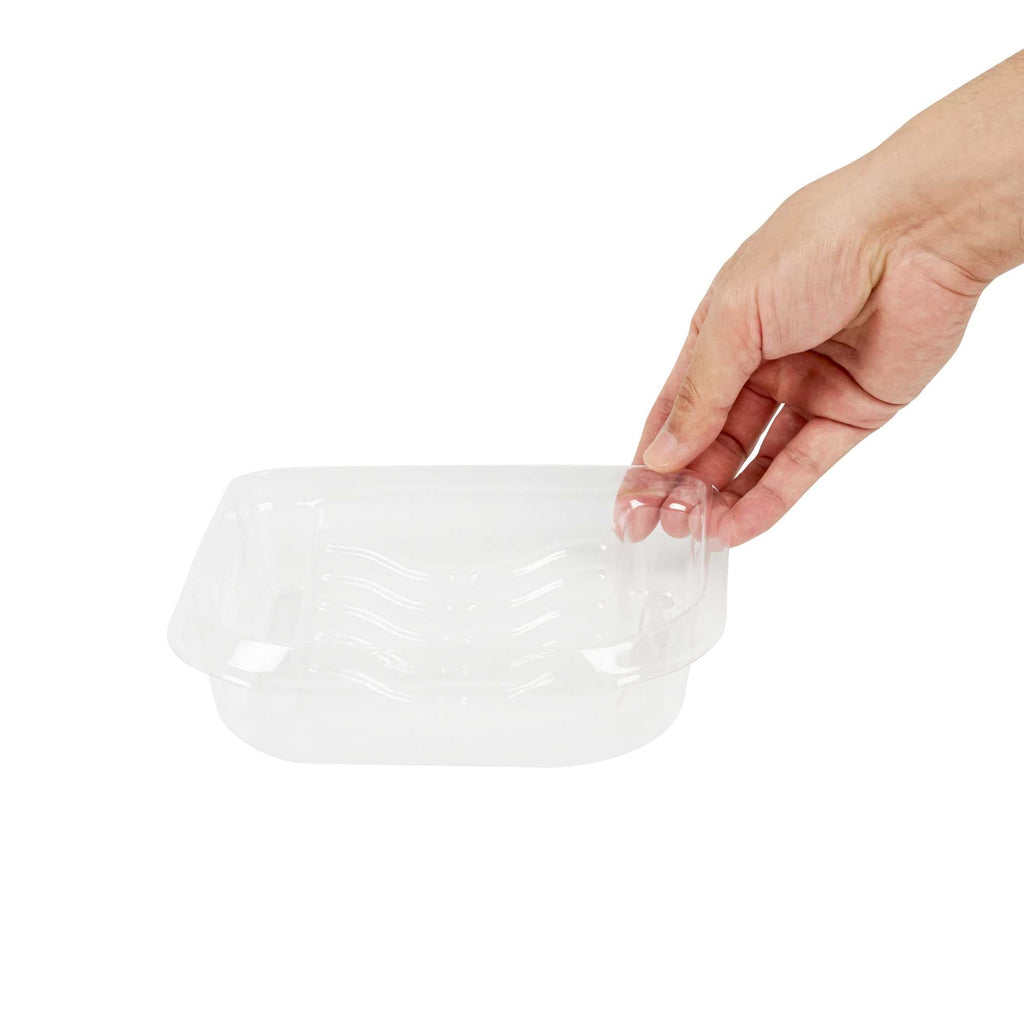 Handy Tek Clear Plastic Paint Tray Liner - Fits 27 oz Paint Tray / Pail Lid - 6 1/2" x 6" x 1 3/4" - 5 count box