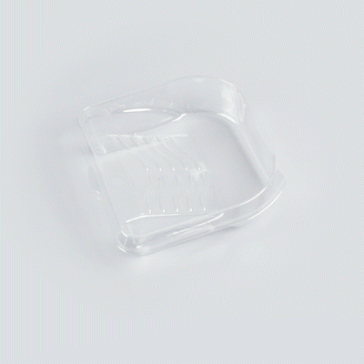 Handy Tek Clear Plastic Paint Tray Liner - Fits 27 oz Paint Tray / Pail Lid - 6 1/2" x 6" x 1 3/4" - 120 count box