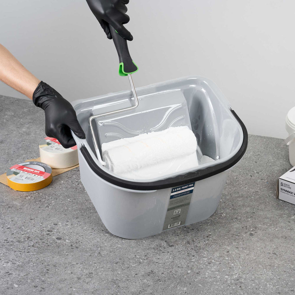 Handy Tek Clear Plastic Paint Pail Liner - Fits 3.5 gal Paint Pail - 15 1/2" x 12 1/4" x 9 1/4" - 5 count box
