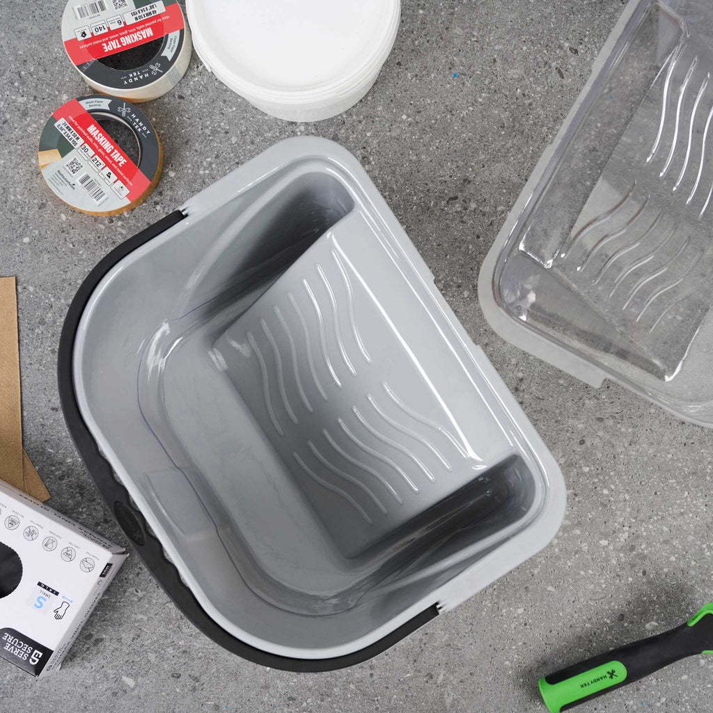 Handy Tek Clear Plastic Paint Pail Liner - Fits 3.5 gal Paint Pail - 15 1/2" x 12 1/4" x 9 1/4" - 120 count box