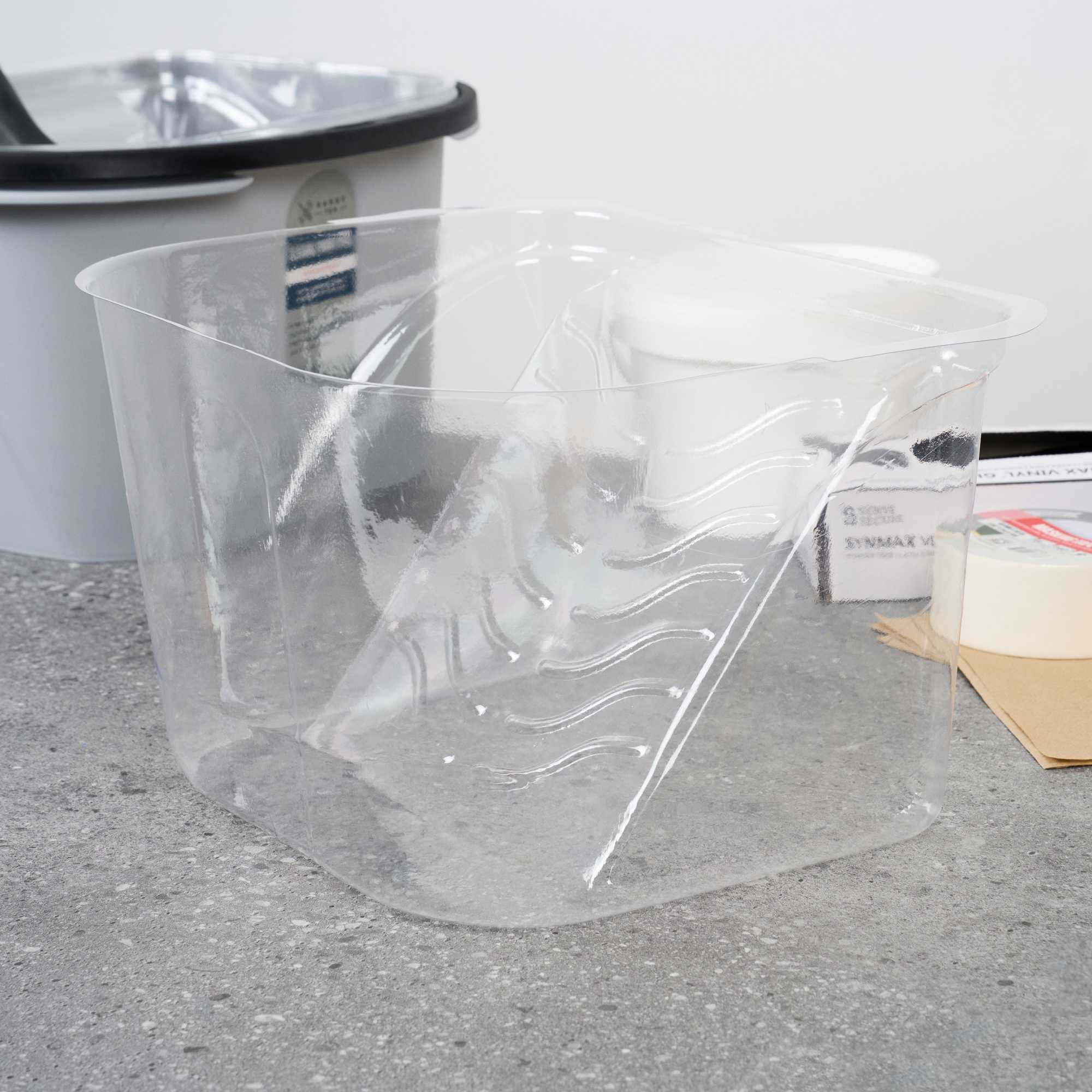 Handy Tek Clear Plastic Paint Pail Liner - Fits 3.5 gal Paint Pail - 15 1/2" x 12 1/4" x 9 1/4" - 120 count box