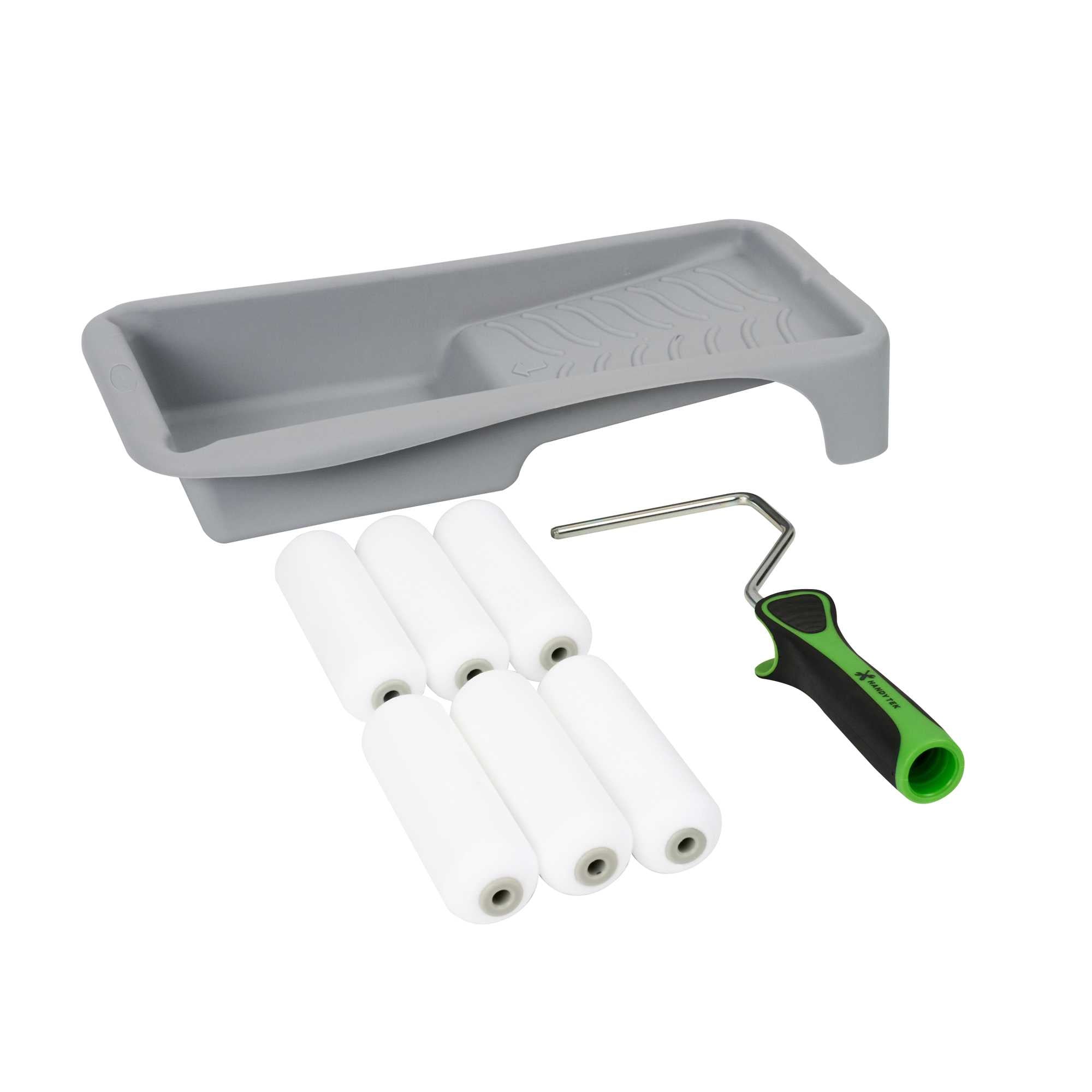 Handy Tek Paint Roller Kit - 8-Piece - 13 3/4" x 6 3/4" x 2 1/4" - 12 count box
