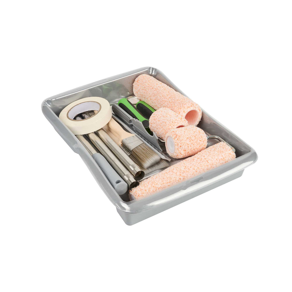 Handy Tek Paint Roller Kit - 18-Piece - 17 3/4" x 13" x 3 1/4" - 1 count box