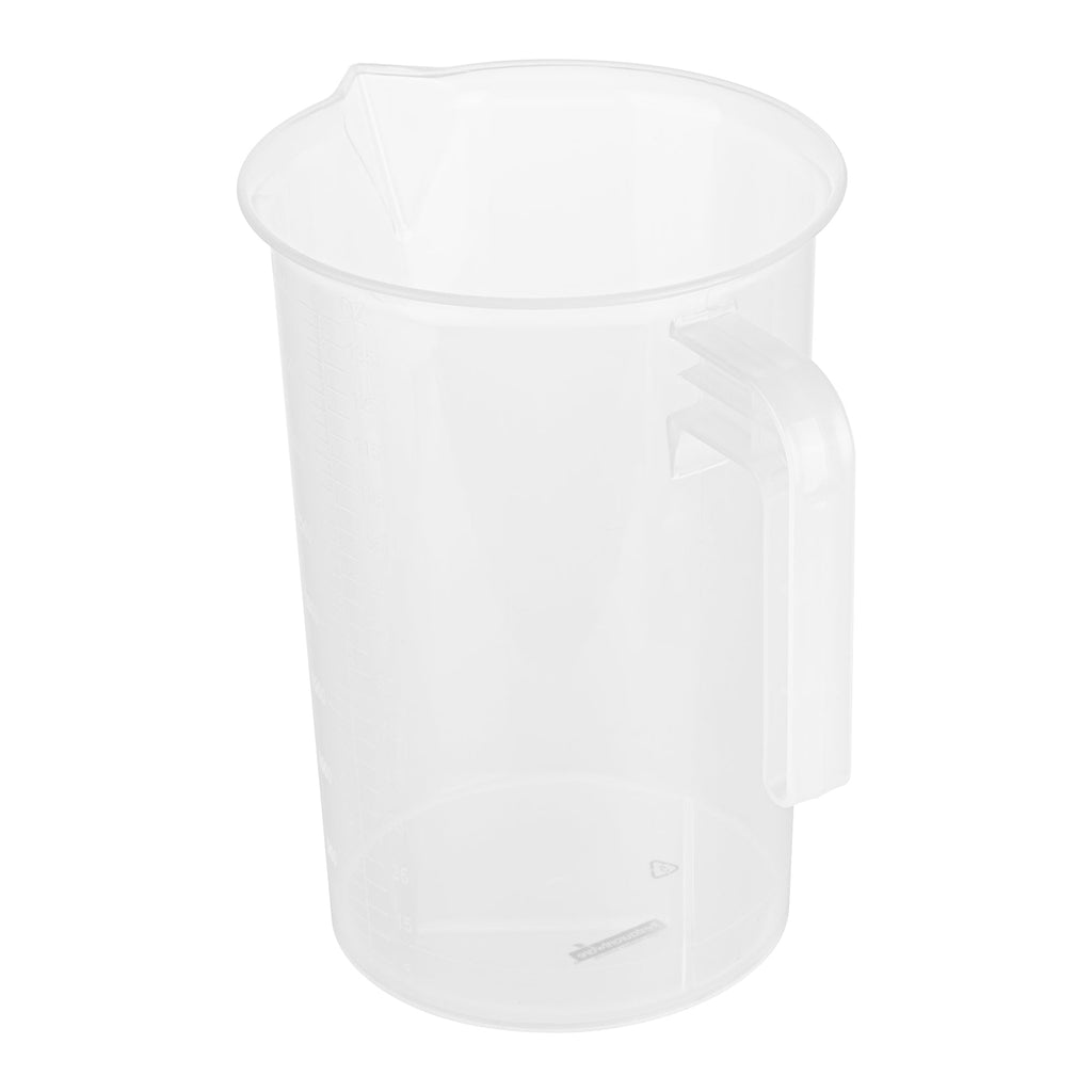 Chef 101 4 qt (16 cups) Clear Plastic Measuring Cup - 7 1/2" x 5 3/4" x 10" - 1 count box