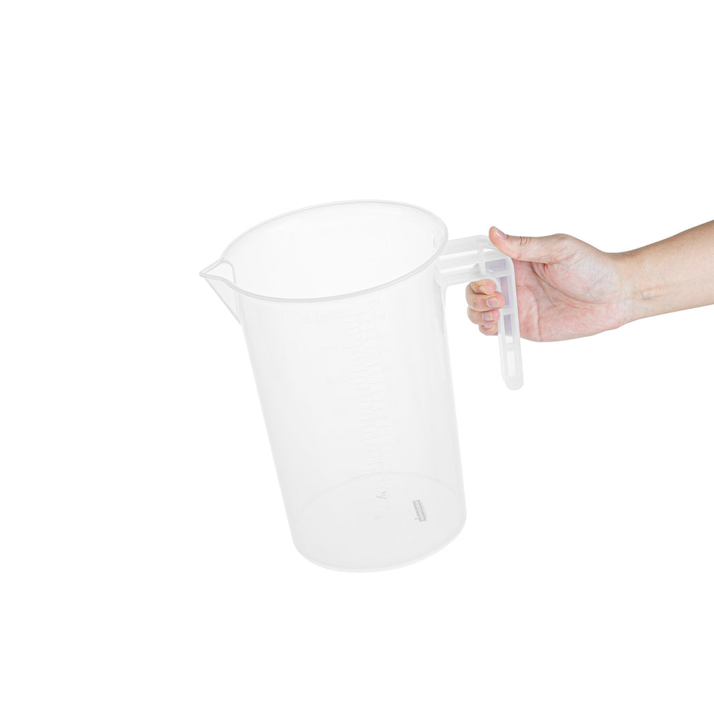 Chef 101 4 qt (16 cups) Clear Plastic Measuring Cup - 7 1/2" x 5 3/4" x 10" - 10 count box