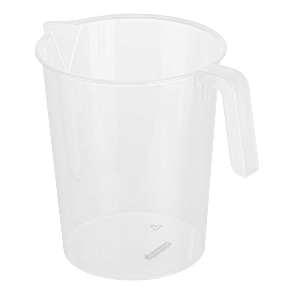 Chef 101 2 qt (8 cups) Clear Plastic Measuring Cup - 6 3/4" x 4 3/4" x 7" - 1 count box