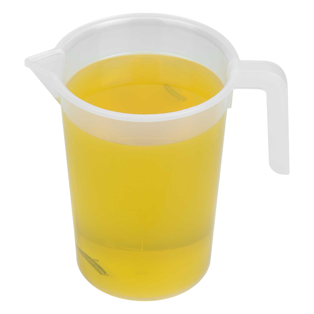 Chef 101 1 qt (4 cups) Clear Plastic Measuring Cup - 5 1/4" x 3 3/4" x 6 1/4" - 1 count box