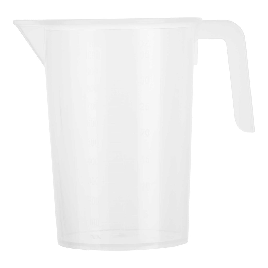 Chef 101 1 qt (4 cups) Clear Plastic Measuring Cup - 5 1/4" x 3 3/4" x 6 1/4" - 1 count box