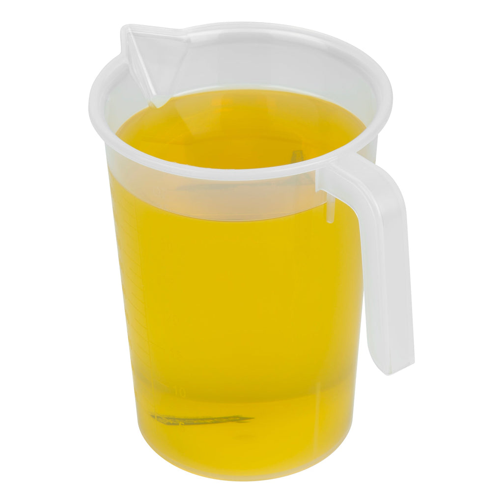 Chef 101 1 qt (4 cups) Clear Plastic Measuring Cup - 5 1/4" x 3 3/4" x 6 1/4" - 10 count box