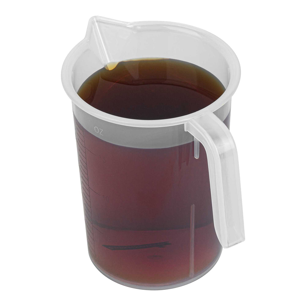 Chef 101 16 oz (2 cups) Clear Plastic Measuring Cup - 4 1/4" x 3 1/2" x 5" - 1 count box
