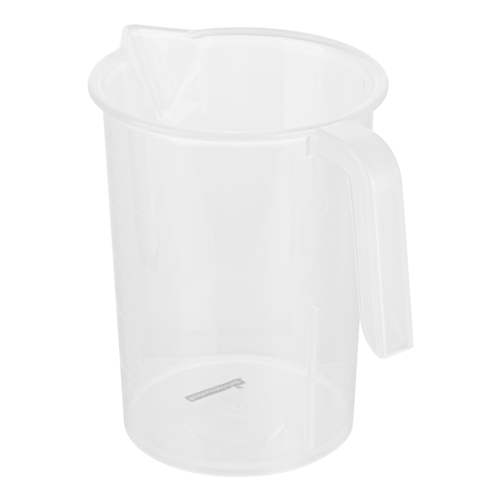 Chef 101 16 oz (2 cups) Clear Plastic Measuring Cup - 4 1/4" x 3 1/2" x 5" - 10 count box
