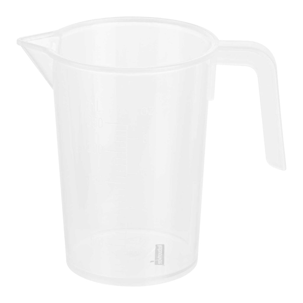 Chef 101 1-cup Clear Plastic Measuring Cup - 3 3/4" x 2 1/2" x 4 1/4" - 1 count box