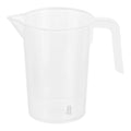 Chef 101 1-cup Clear Plastic Measuring Cup - 3 3/4" x 2 1/2" x 4 1/4" - 1 count box