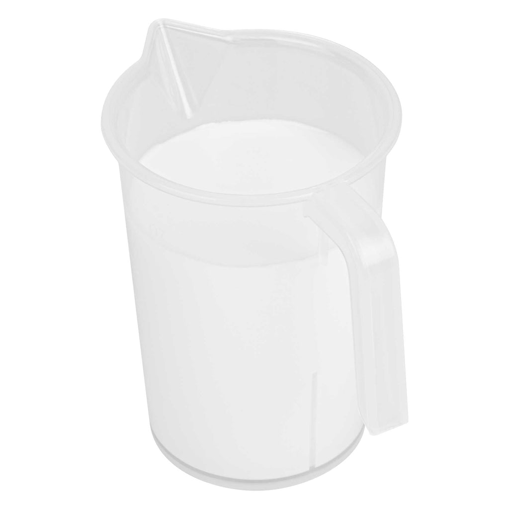 Chef 101 1-cup Clear Plastic Measuring Cup - 3 3/4" x 2 1/2" x 4 1/4" - 1 count box