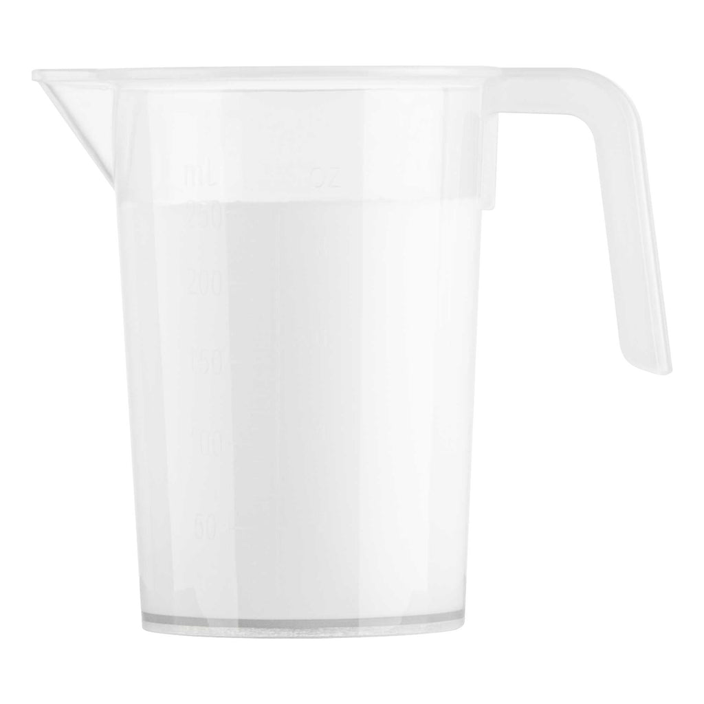 Chef 101 1-cup Clear Plastic Measuring Cup - 3 3/4" x 2 1/2" x 4 1/4" - 1 count box