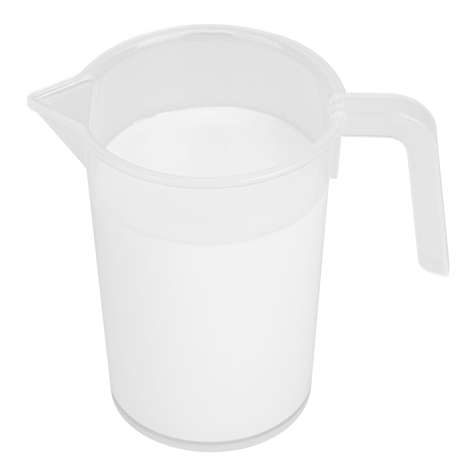Chef 101 1-cup Clear Plastic Measuring Cup - 3 3/4" x 2 1/2" x 4 1/4" - 10 count box
