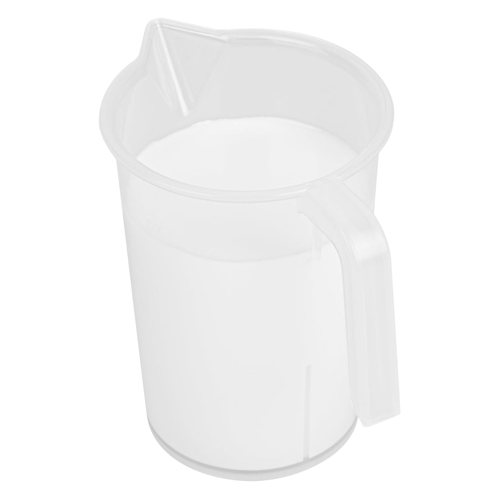 Chef 101 1-cup Clear Plastic Measuring Cup - 3 3/4" x 2 1/2" x 4 1/4" - 10 count box