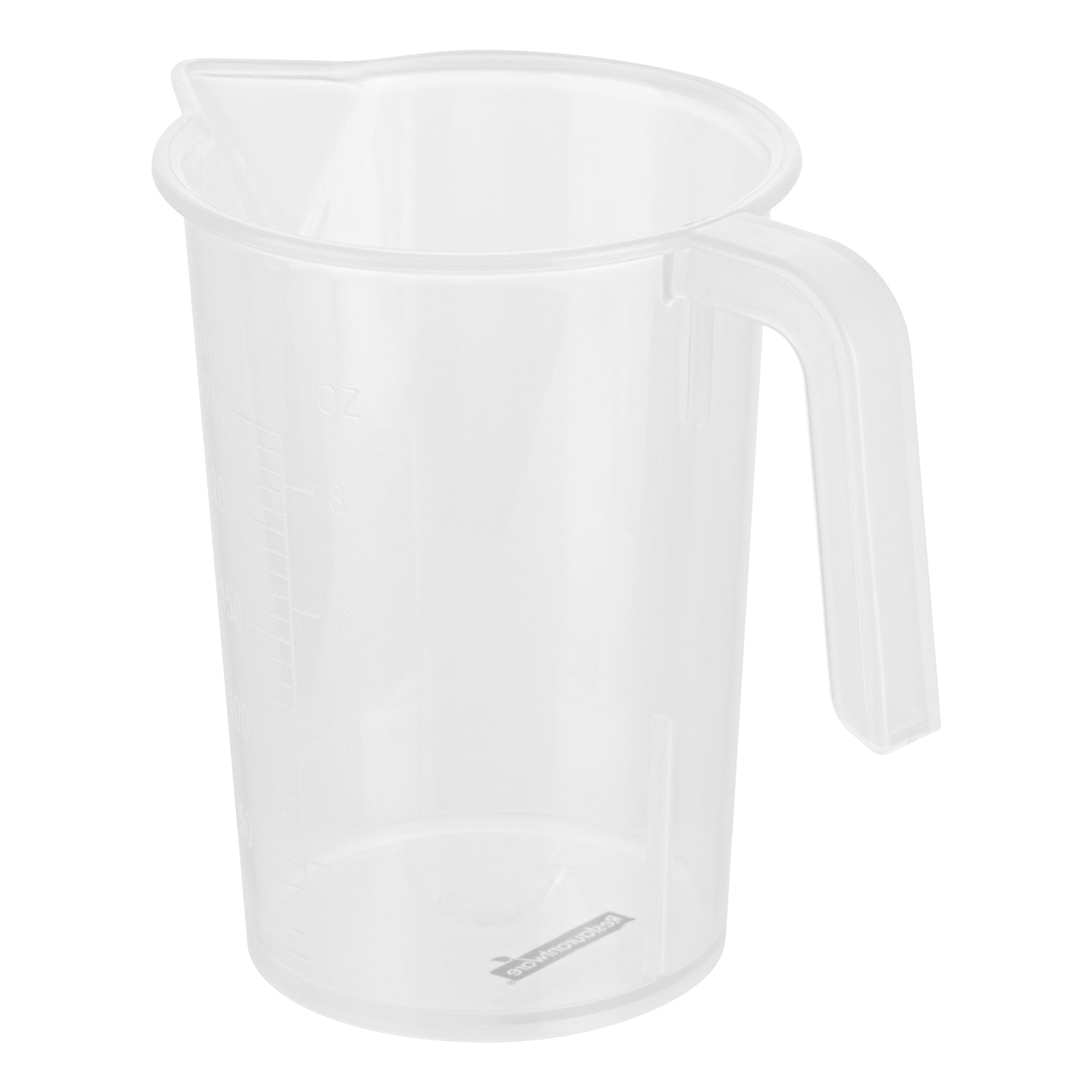 Chef 101 1-cup Clear Plastic Measuring Cup - 3 3/4" x 2 1/2" x 4 1/4" - 10 count box
