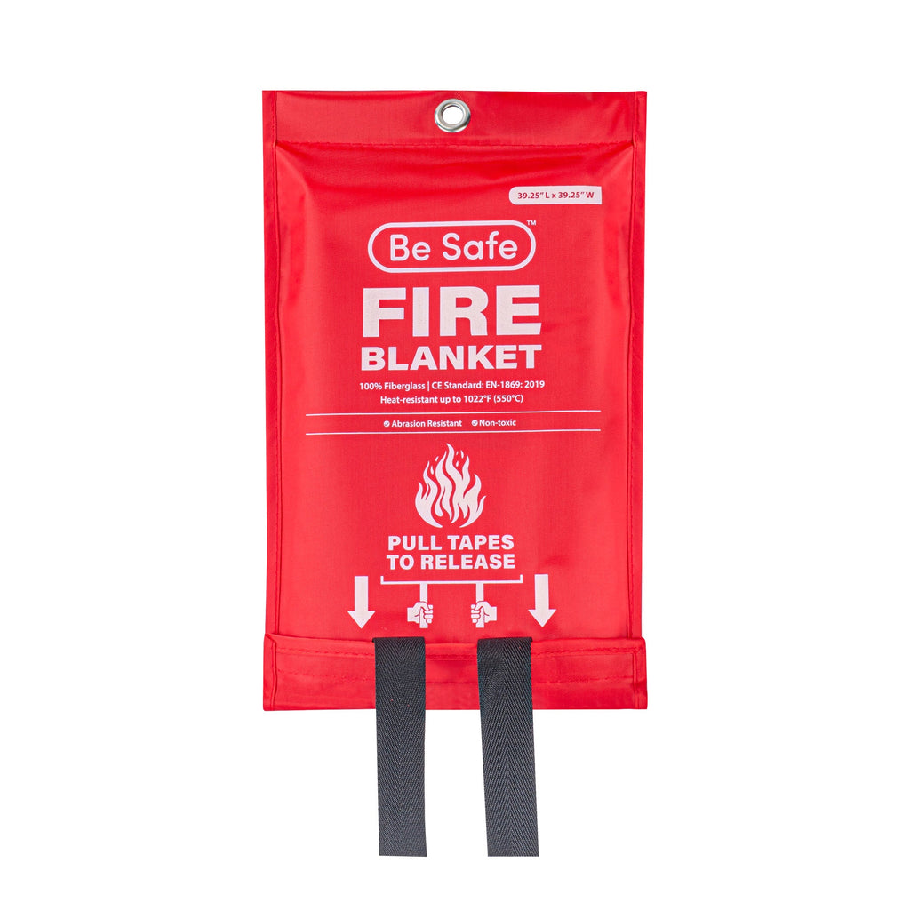 Be Safe Fiberglass Emergency Fire Blanket - 39 1/4" x 39 1/4" - 1 count box