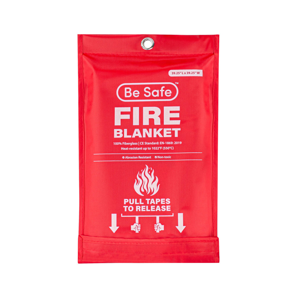 Be Safe Fiberglass Emergency Fire Blanket - 39 1/4" x 39 1/4" - 1 count box
