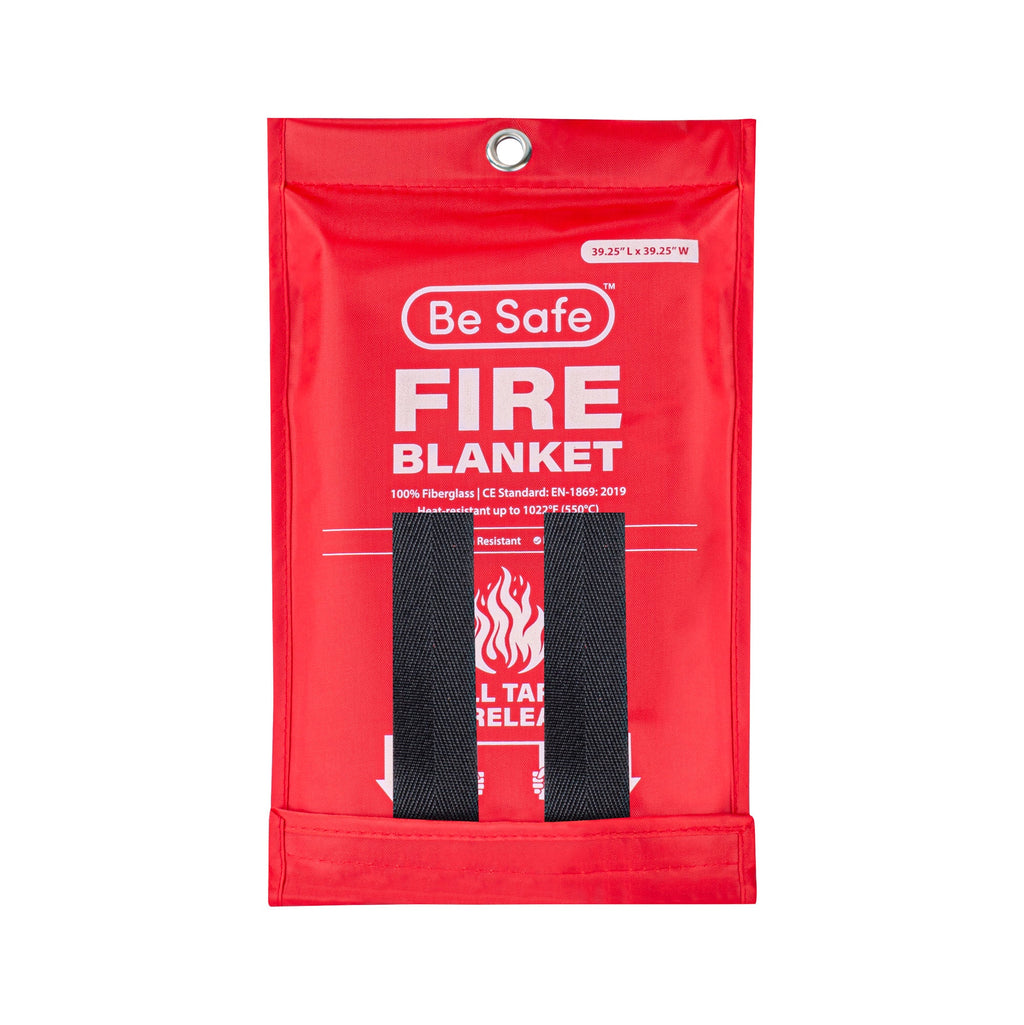 Be Safe Fiberglass Emergency Fire Blanket - 39 1/4" x 39 1/4" - 20 count box