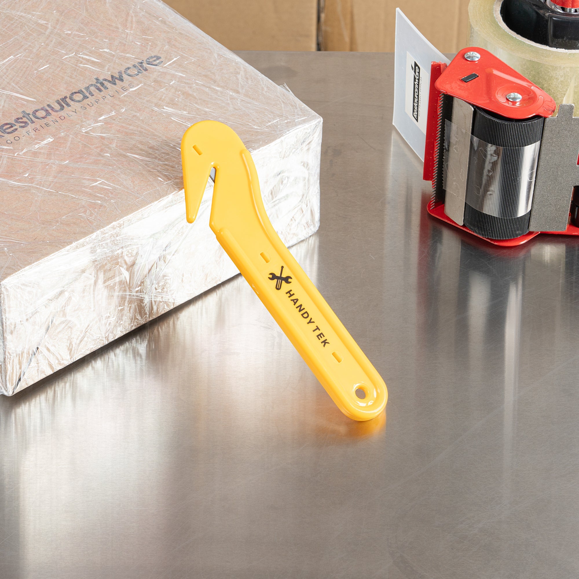 Handy Tek Yellow Disposable Film Cutter - 6 3/4" - 12 count box