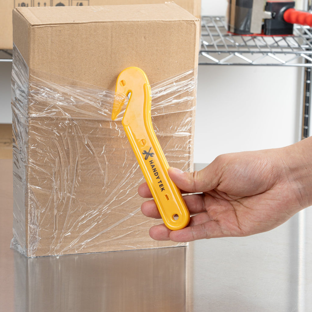 Handy Tek Yellow Disposable Film Cutter - 6 3/4" - 12 count box