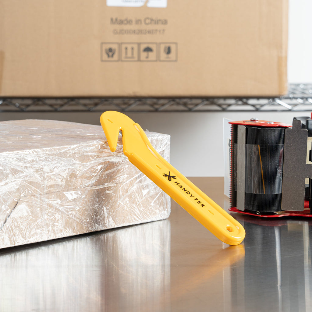 Handy Tek Yellow Disposable Film Cutter - 6 3/4" - 12 count box