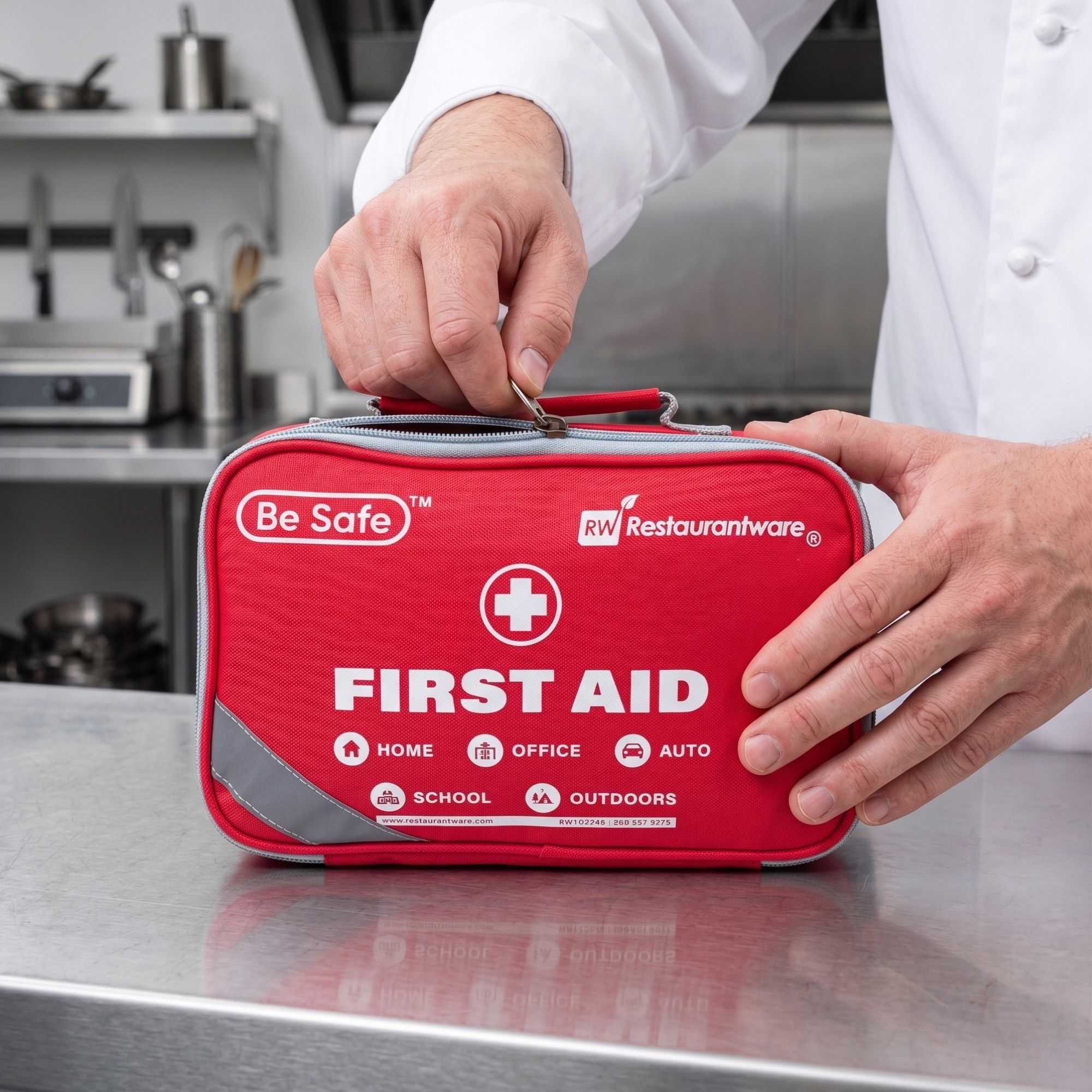 Be Safe 50-Person Class A 2-in-1 First Aid Kit - 258 Piece - 1 count box