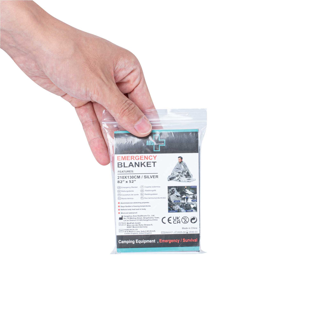 Be Safe Emergency Thermal Blanket - 82 3/4" x 51 1/4" - 12 count box