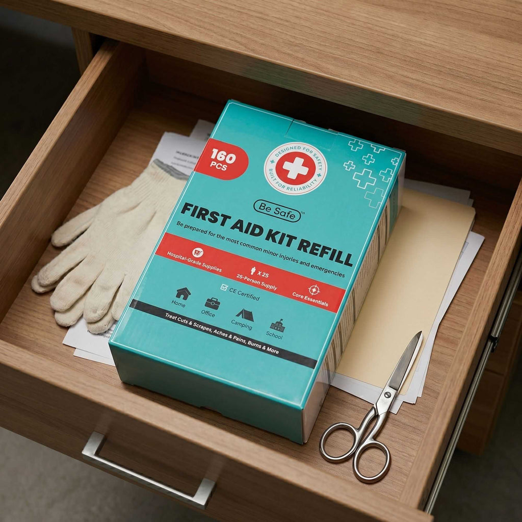 Be Safe 25-Person First Aid Kit Refill - 160 Piece - 1 count box