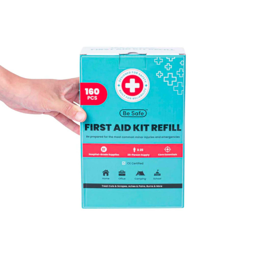 Be Safe 25-Person First Aid Kit Refill - 160 Piece - 1 count box
