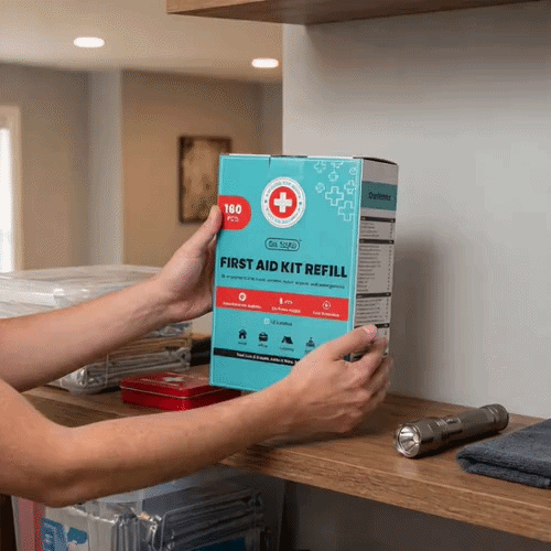 Be Safe 25-Person First Aid Kit Refill - 160 Piece - 1 count box