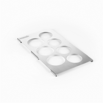 Met Lux Seven Hole Stainless Steel Squeeze Bottle Holder Top - Fits 1/3 Size Pans - 12 3/4" x 7" - 1 count box