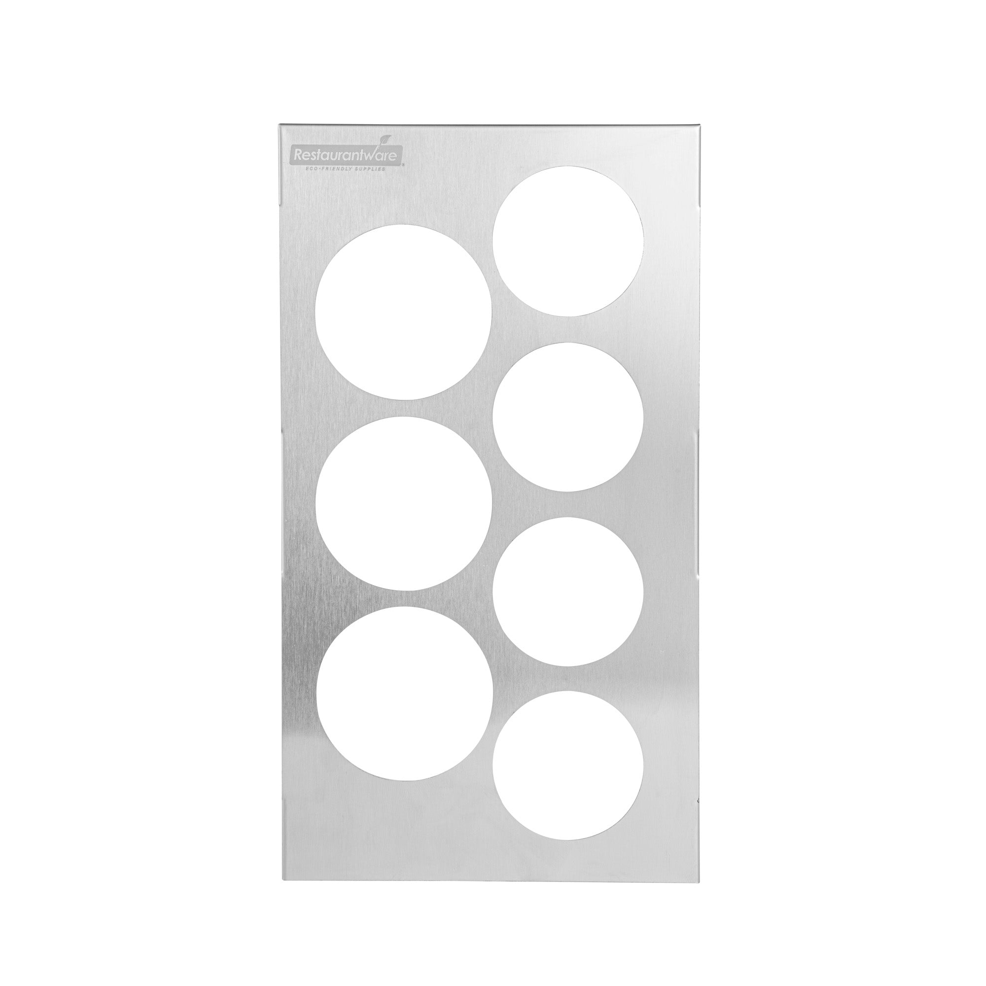 Met Lux Seven Hole Stainless Steel Squeeze Bottle Holder Top - Fits 1/3 Size Pans - 12 3/4" x 7" - 1 count box