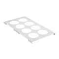 Met Lux Eight Hole Stainless Steel Squeeze Bottle Holder Top - Fits 1/3 Size Pans - 12 3/4" x 7" - 1 count box