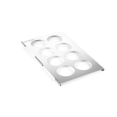 Met Lux Eight Hole Stainless Steel Squeeze Bottle Holder Top - Fits 1/3 Size Pans - 12 3/4" x 7" - 1 count box