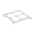 Met Lux Four Hole Stainless Steel Squeeze Bottle Holder Top - Fits 1/6 Size Pans - 6 1/4" x 7" - 1 count box