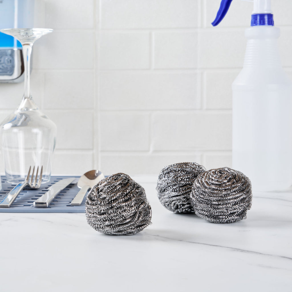 Clean Tek Professional 30g Stainless Steel Scrubber - 10 count box