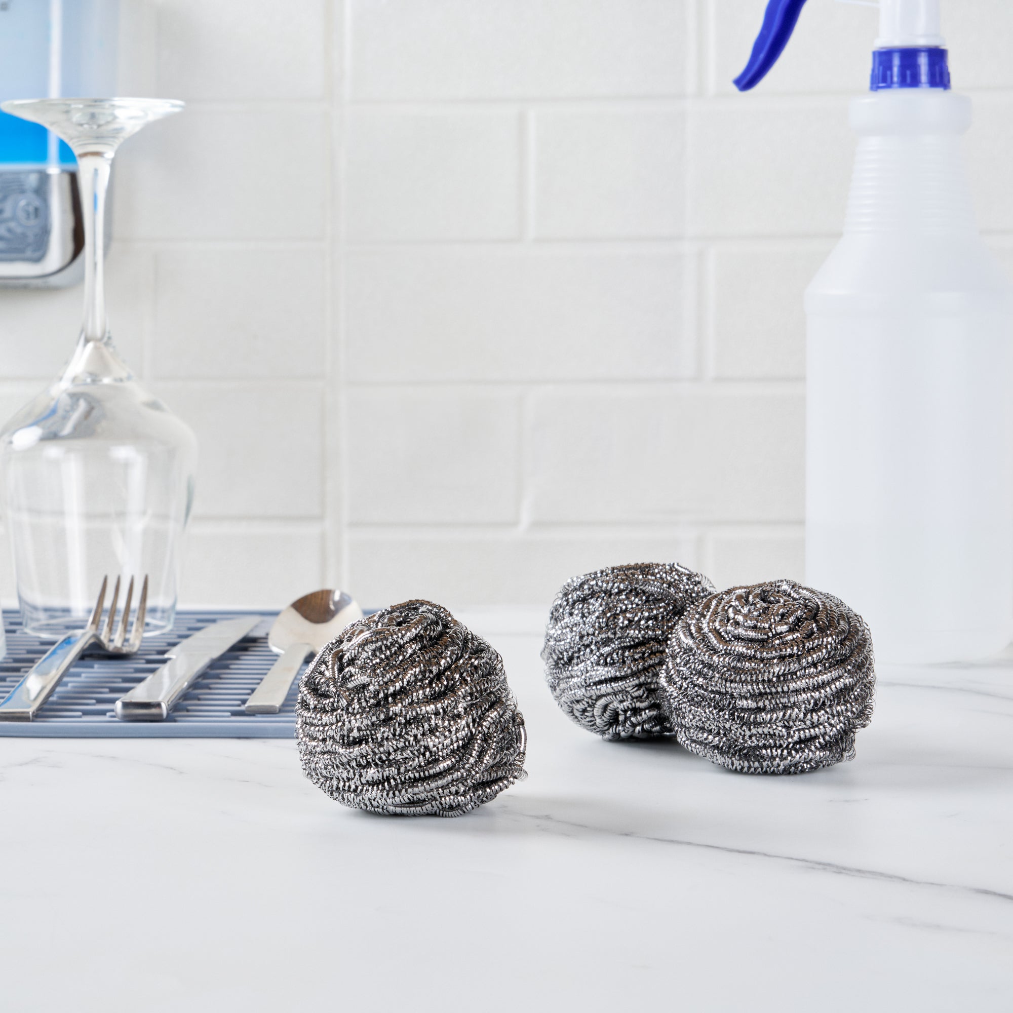Clean Tek Professional 30g Stainless Steel Scrubber - 10 count box