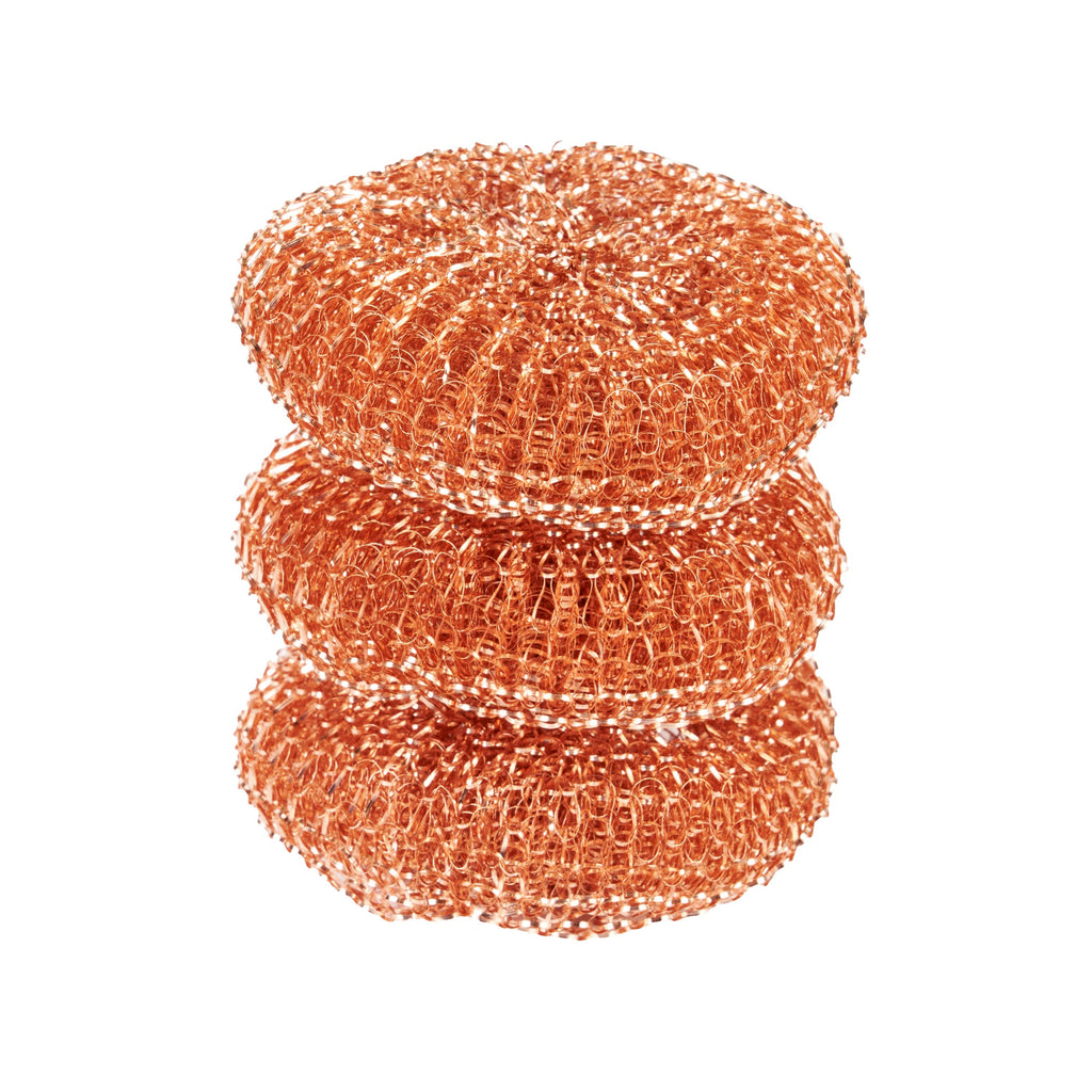Clean Tek Professional Copper-Coated Steel Scrubber - 3 count box