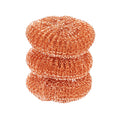 Clean Tek Professional Copper-Coated Steel Scrubber - 3 count box